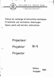 Bolex 18/5 manual. Camera Instructions.